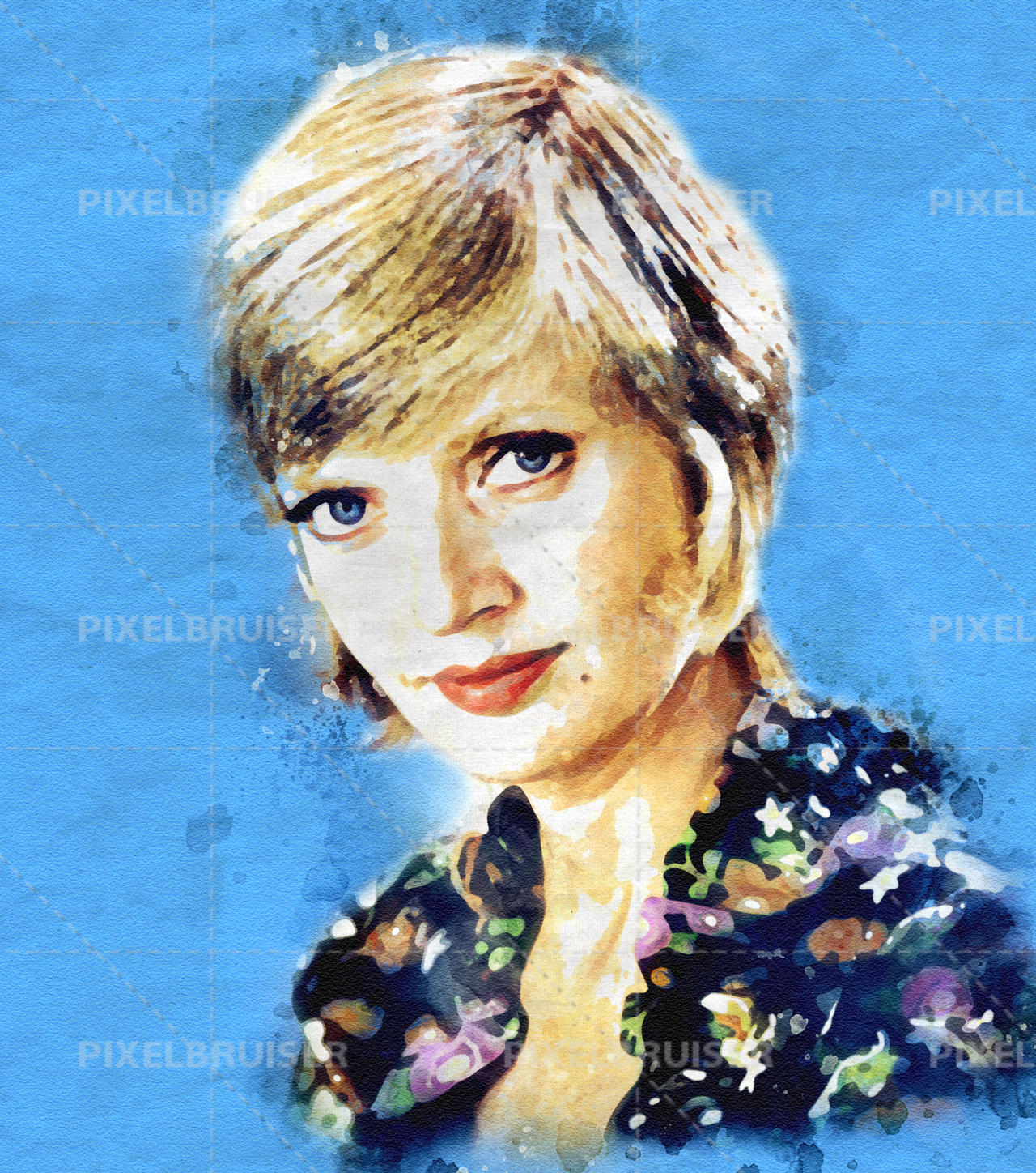 Florence Henderson watercolor by pixelbruiser on DeviantArt