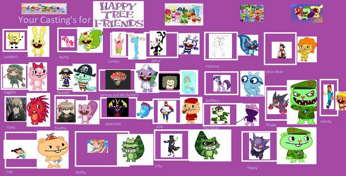 My Happy Tree Friends Cast Meme by msbrown021 on DeviantArt