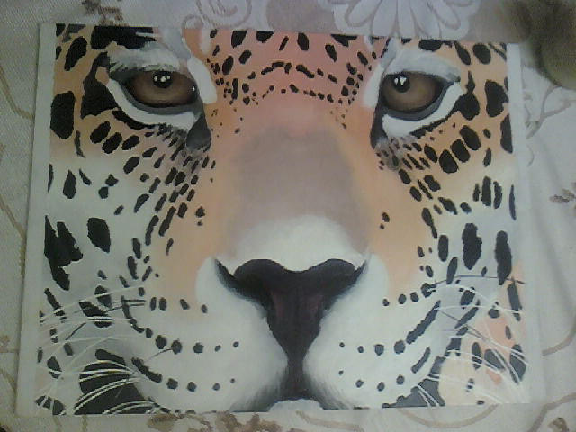 Leopard Acrylic painting part 5