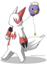 Zangoose with Drifloon