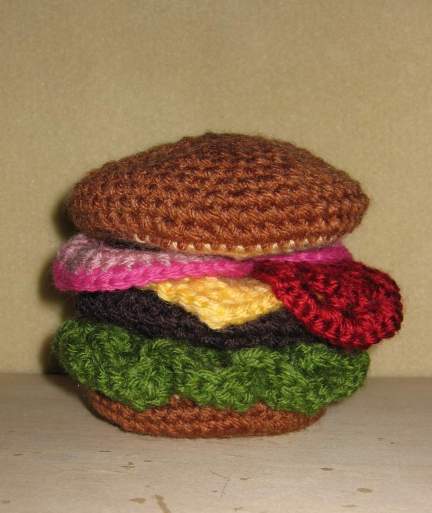 Crochet Cheeseburger