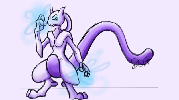 Mewtwo (Drinking and Drawing pt.2)