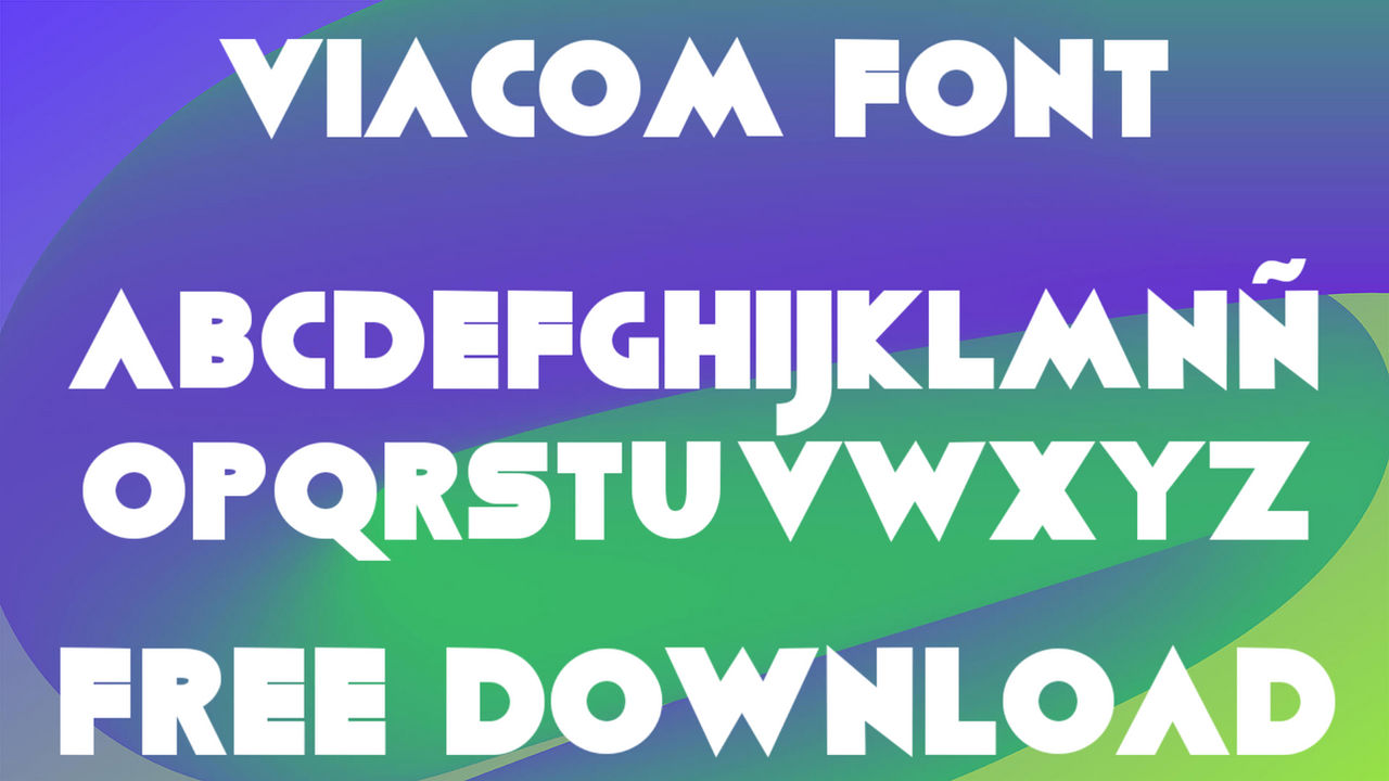 Font Visual Comm Viacom Font Free Download by Ponkeymey22 on DeviantArt