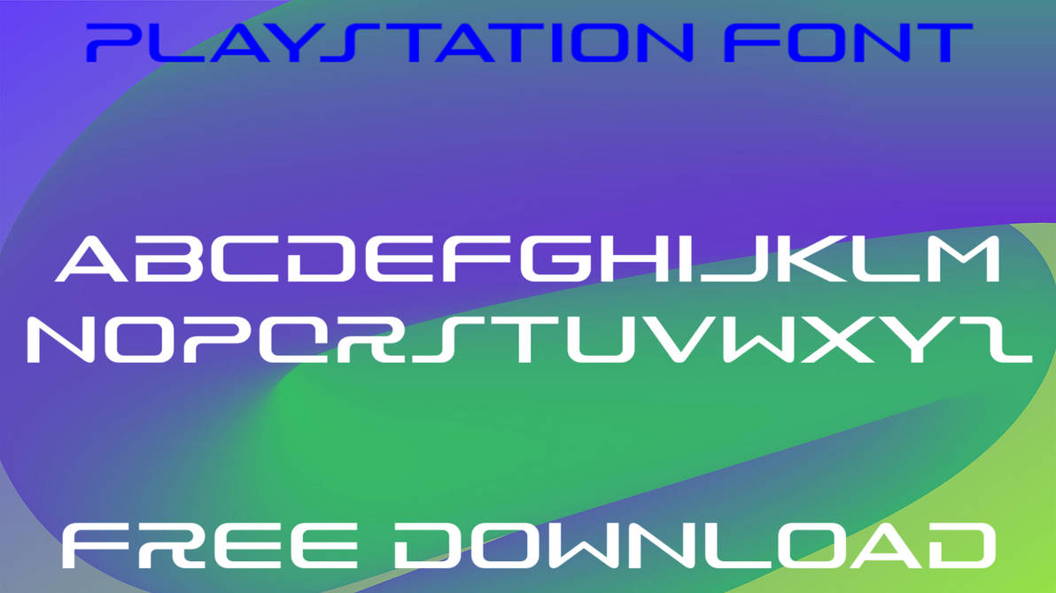 PlayStation Font Free Download by Ponkeymey22 on DeviantArt