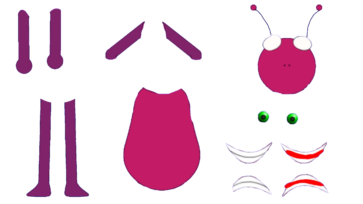 Inverted Bugbo Bugbo Assets by Ponkeymey22 on DeviantArt