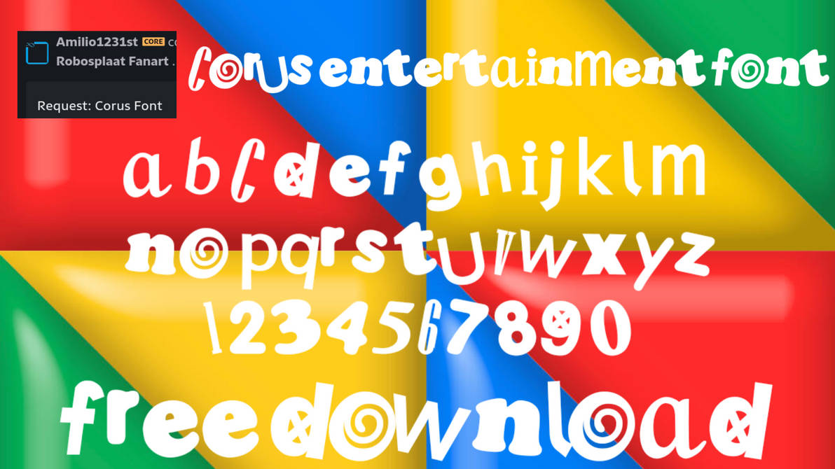 Corus Entertainment Font Free Download by Ponkeymey22 on DeviantArt