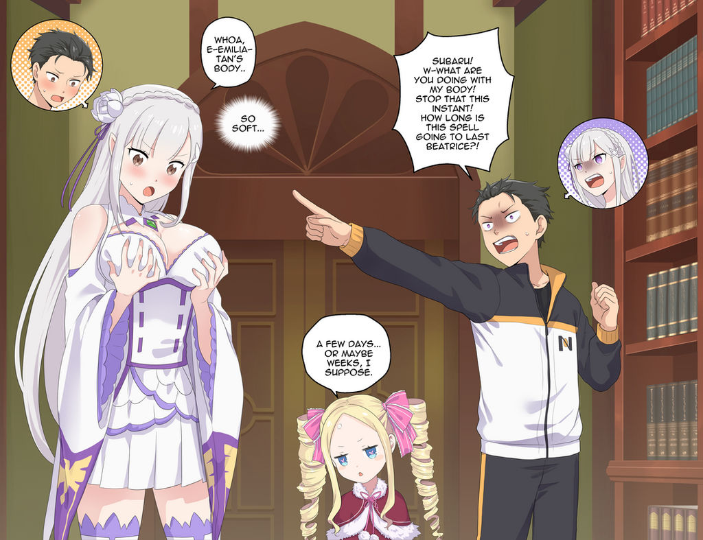 Swap2zero Re:Zero - Emilia and Subaru Swap by LJ-Comics on DeviantArt
