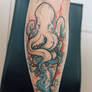 octopuss tattoo calf