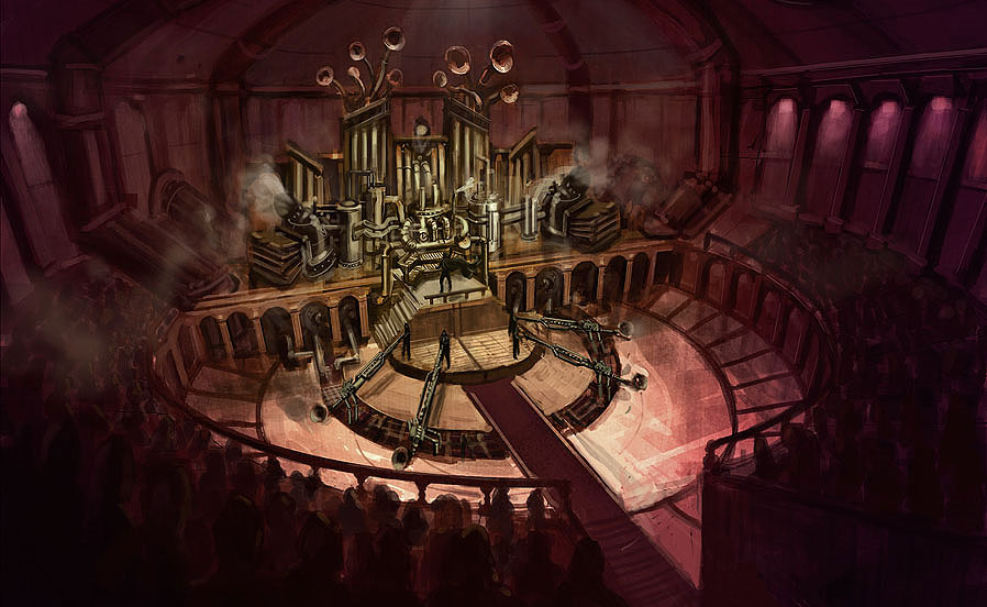 Steampunk concerthall