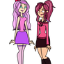 Comm 26. OC girl 11 and OC girl 12