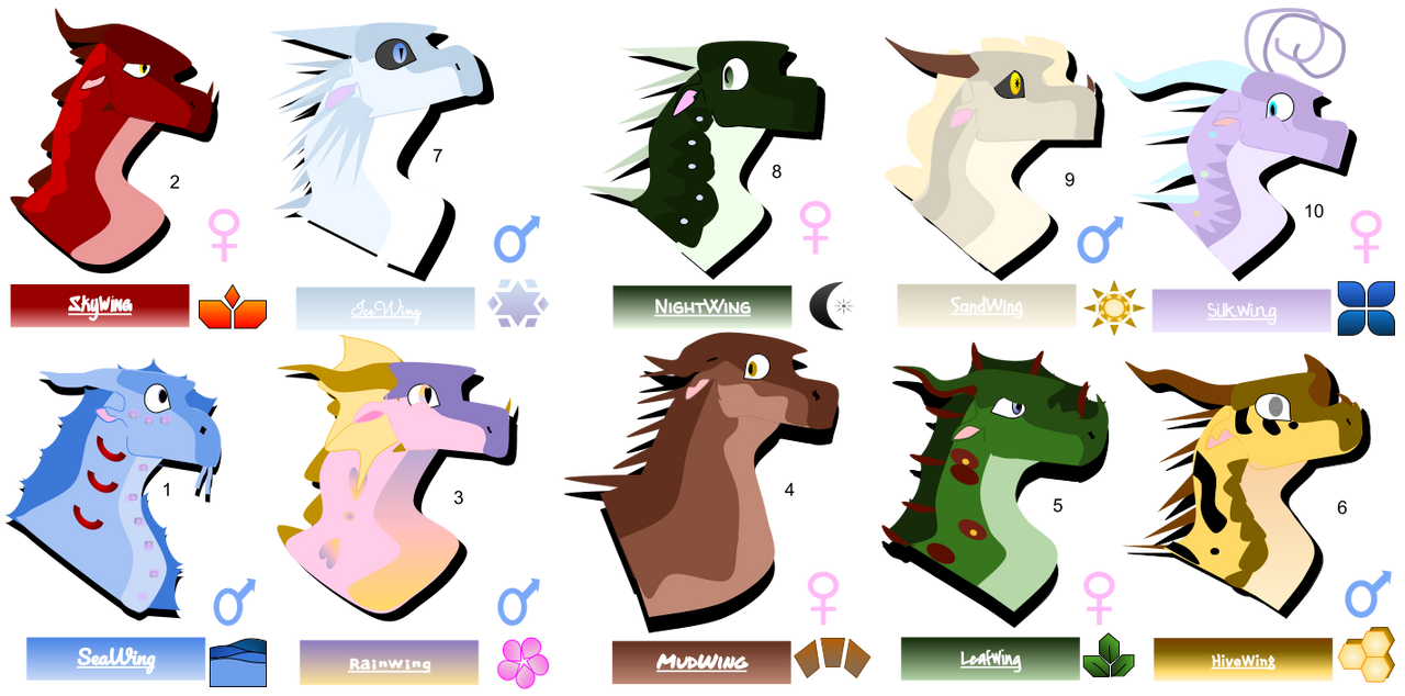 WoF Tribe Headshots by So1arEcIipse on DeviantArt