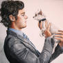 Adam Brody and a Little Dog