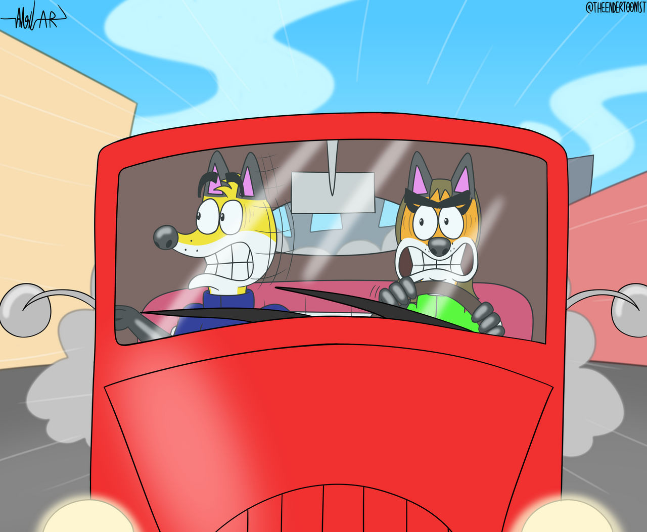 Driving As Fast As Possible by TheEnderToonist on DeviantArt