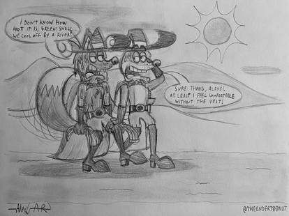 Alexei And Green Under The Hot Sun (Sketch)