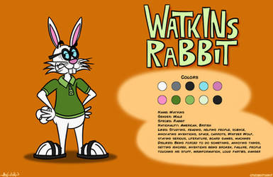 Watkins Rabbit (Reference Sheet) by TheEnderToonist