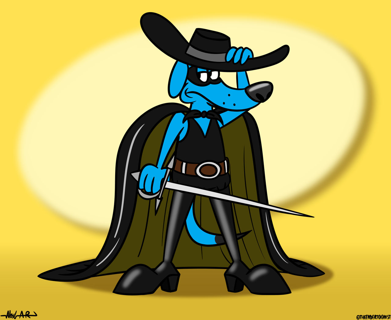 Masked Dog Zorro (Donny) by TheEnderToonist on DeviantArt