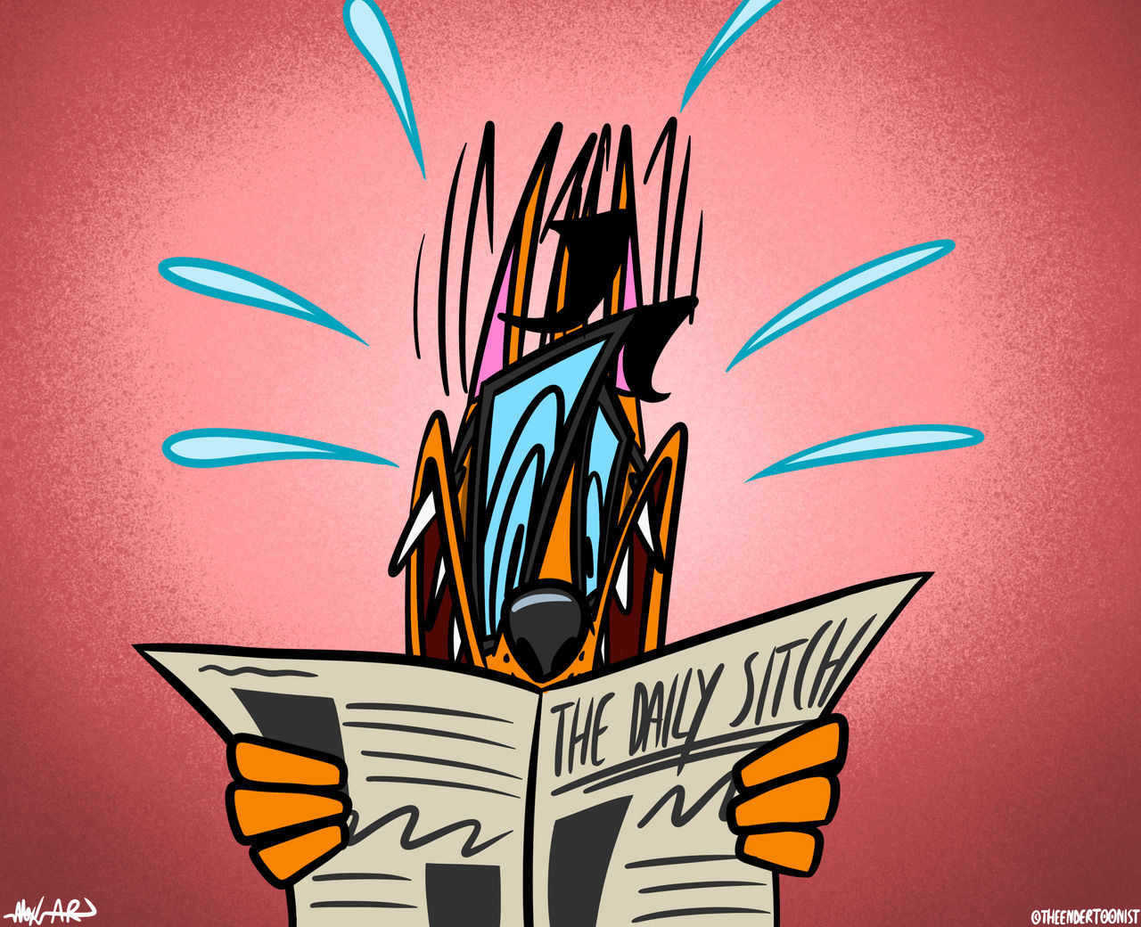 Whitzer Wolf - Freaking News by TheEnderToonist on DeviantArt