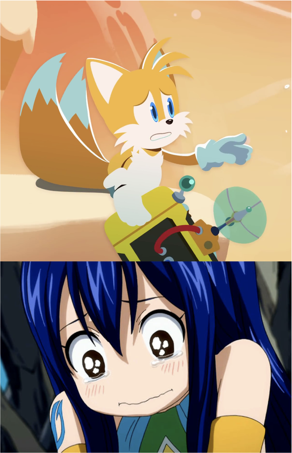 Deviantart Tails Sad tails comforts a sad Wendy by GeoOmega123 on DeviantArt