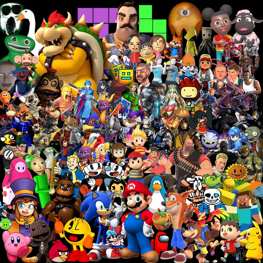 The Entire Video Game Cast by KaydenDoesArt on DeviantArt