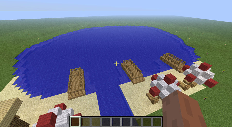 Minecraft lake by YoshiKartWii on DeviantArt