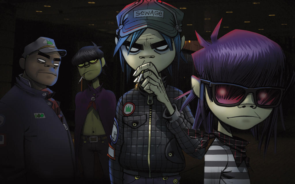 gorillaz hd wallpaper by nettosonic