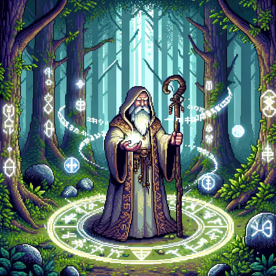 Runic Wizard Forest Rune Wizard 1 by Anthroponetica on DeviantArt