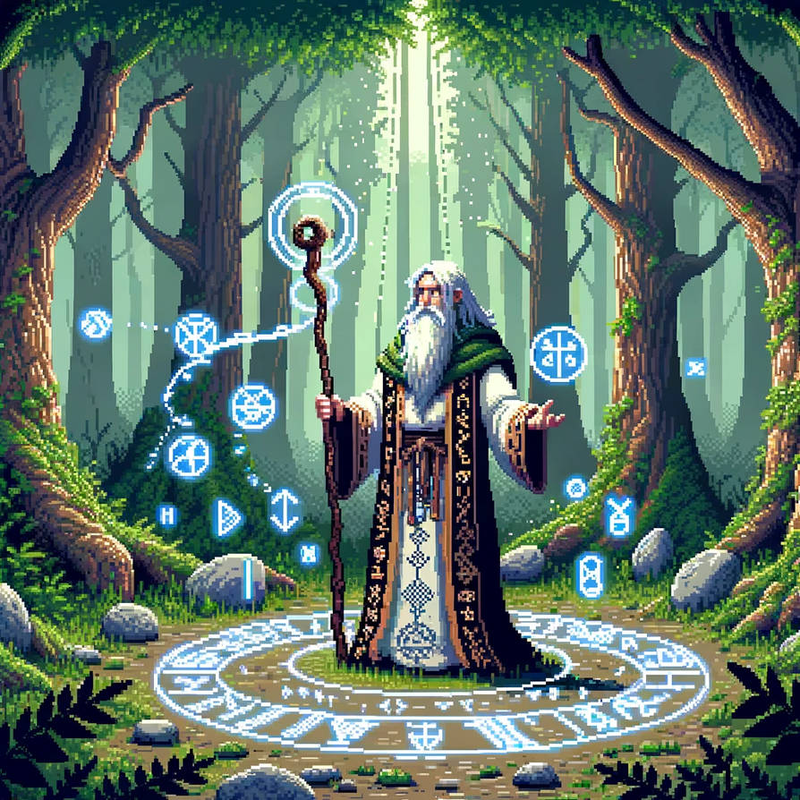 Runic Wizard Forest Rune Wizard 2 by Anthroponetica on DeviantArt