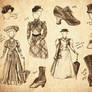 Steampunk Fashion Sketches