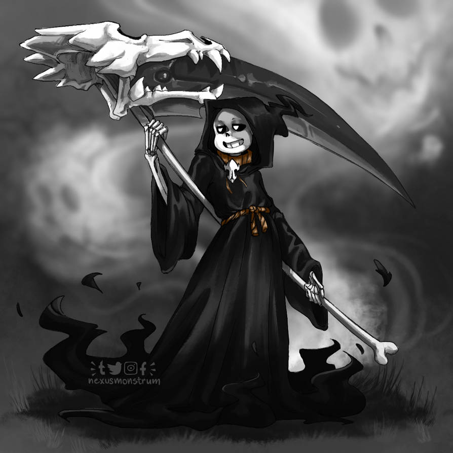 Reaper Sans Sketch by FjallaOne on DeviantArt