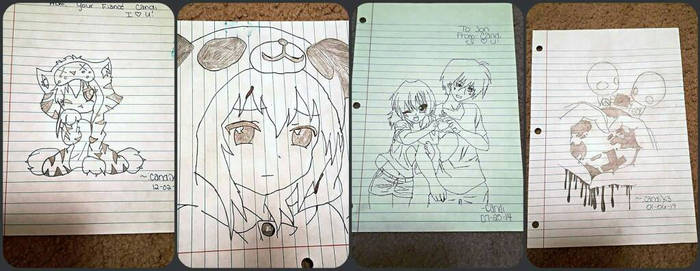 Anime drawings. 