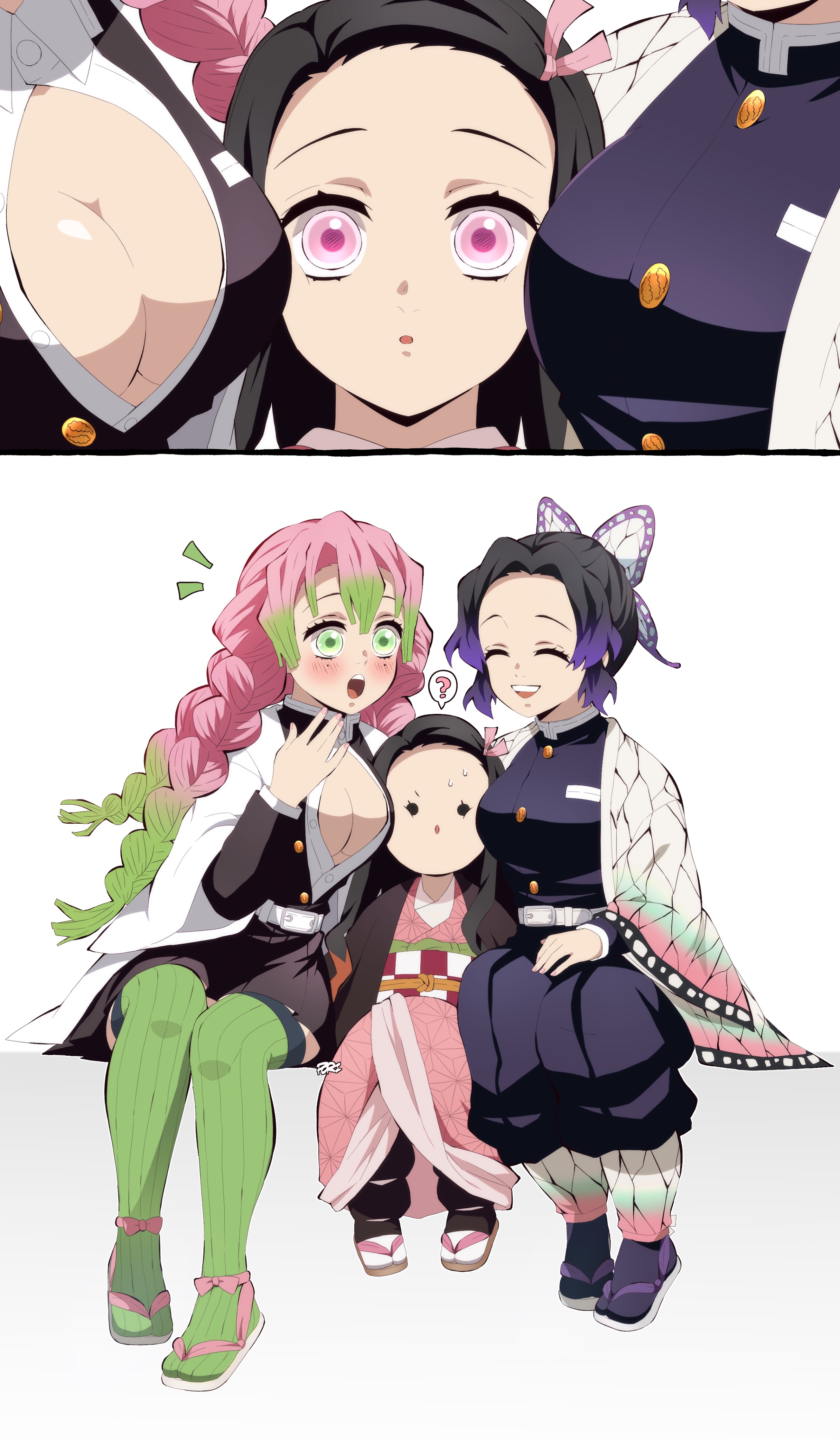 Nezuko Entre Mitsuri Y Shinobu By Renacars On DeviantArt nezuko-entre-mitsuri-y-shinobu-by-renacars-on-deviantart
