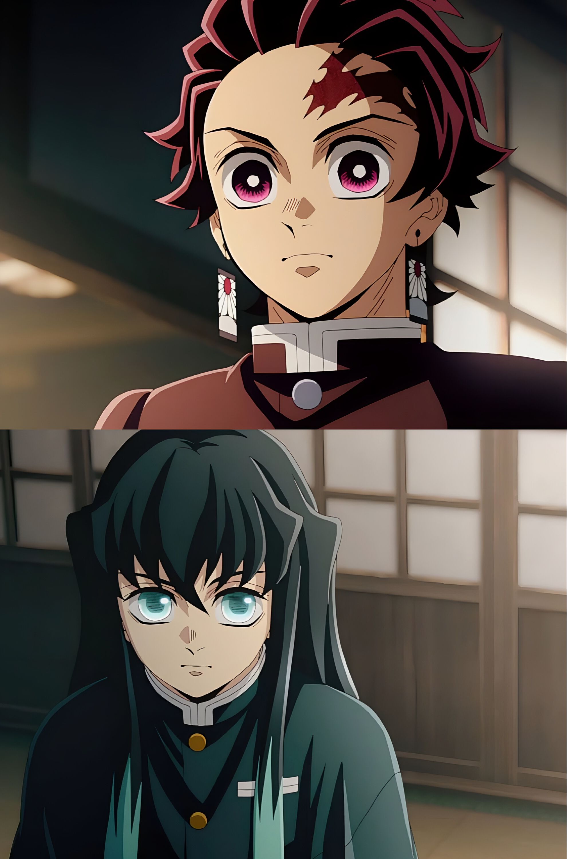 Demon Slayer Wallpaper (Tanjiro And Muichiro). by Renacars on DeviantArt