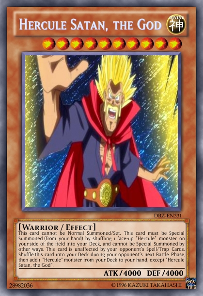DBZ/Yugioh Card - Hercule Satan SSJ by HulktySSJ2 on DeviantArt DBZ/Yugioh Card - Hercule Satan SSJ by HulktySSJ2 on DeviantArt