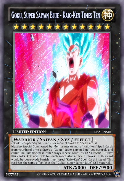 DBZ/Yugioh Card - Goku SSJB KaioKen Times Ten by HulktySSJ2 on DeviantArt DBZ/Yugioh Card - Goku SSJB KaioKen Times Ten by HulktySSJ2 on DeviantArt