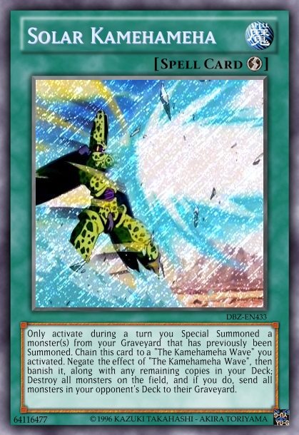 DBZ/Yugioh Card - Solar Kamehameha by HulktySSJ2 on DeviantArt DBZ/Yugioh Card - Solar Kamehameha by HulktySSJ2 on DeviantArt