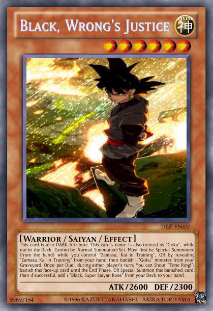 yugioh dragon ball z cards Fusion World Energy Marker E-77 God Grade Yu-Gi-Oh! x DBZ : r/customyugioh
