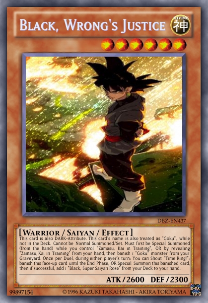 DBZ/Yugioh Card - Black Goku by HulktySSJ2 on DeviantArt DBZ/Yugioh Card - Black Goku by HulktySSJ2 on DeviantArt