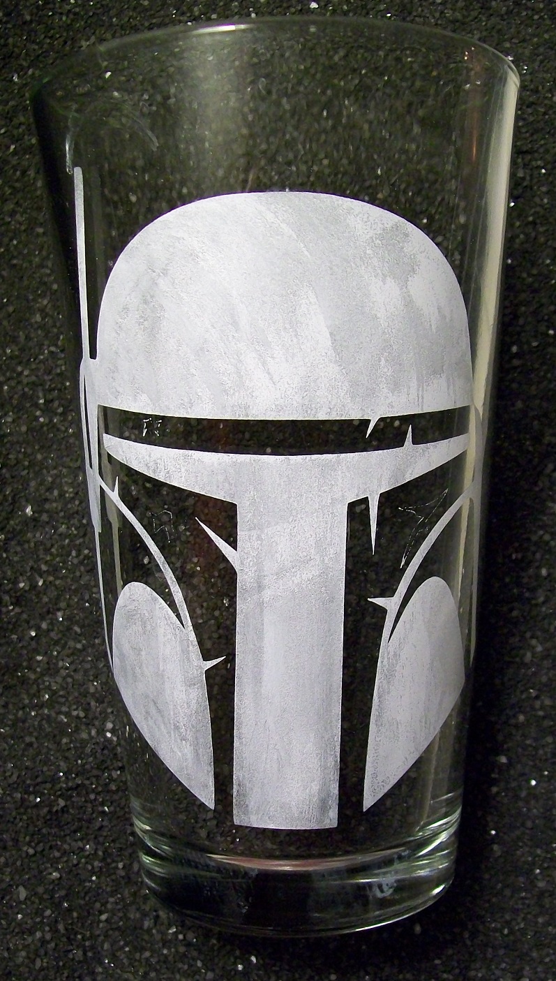 Boba Fett pint glass