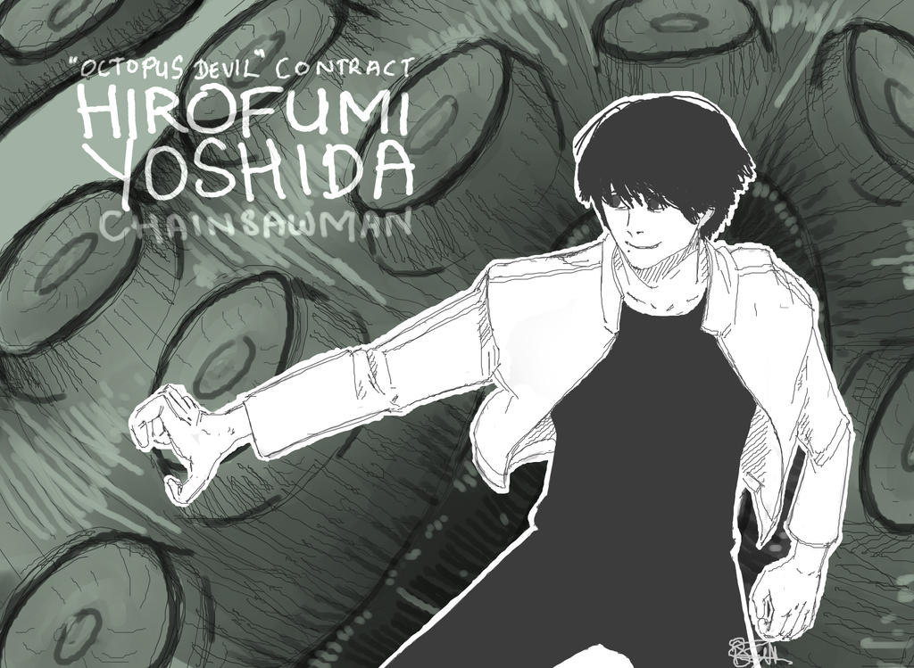 Hirofumi Yoshida - 'Octopus Devil' in Chainsawman by saturnion on