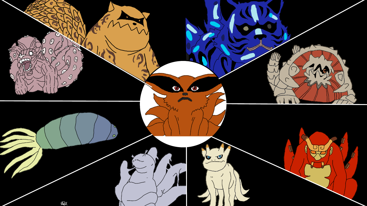 The 9 tailed beasts by finkerbell on DeviantArt The 9 tailed beasts by finkerbell on DeviantArt