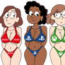 Mum trio Console Bikinis