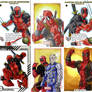 Deadpool sketchcards by e-v4ne
