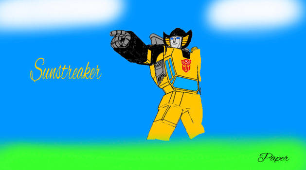 First artwork of sunstreaker