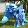 Luna papercraft in the garden 2