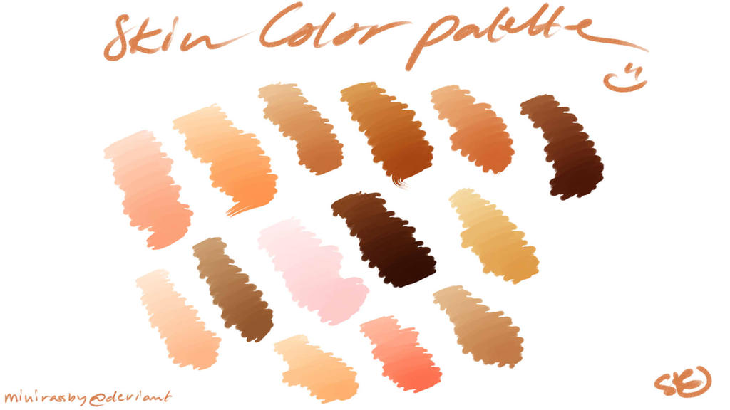 Skin Color Palette by minirassby on DeviantArt