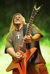 The Smiling Death Metal Guitarist