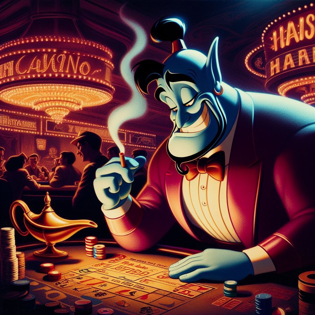 Genie - Three Wishes Casino - Disney Noir