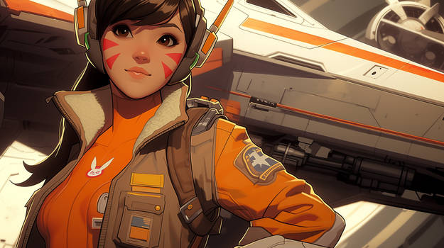 D.Va - X-Wing Pilot - Star Wars Overwatch