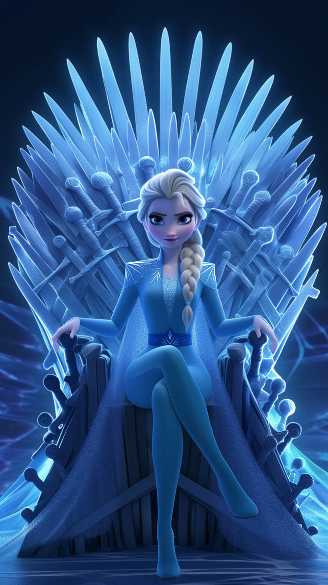 Iron Elsa Deviantart Elsa on the Frozen Iron Throne - Disney's GOT by Odviously on DeviantArt
