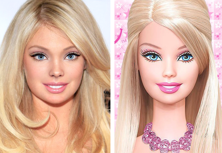 If barbie were discount a real person